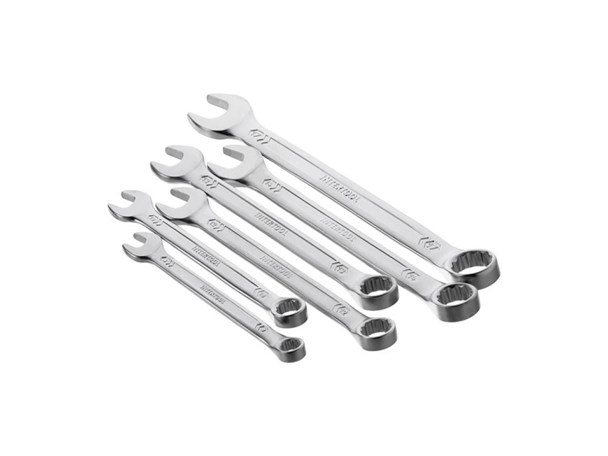 Набір ключів комбінованих 6 шт (8-17 мм), STORM DIN3113 INTERTOOL XT-1001 