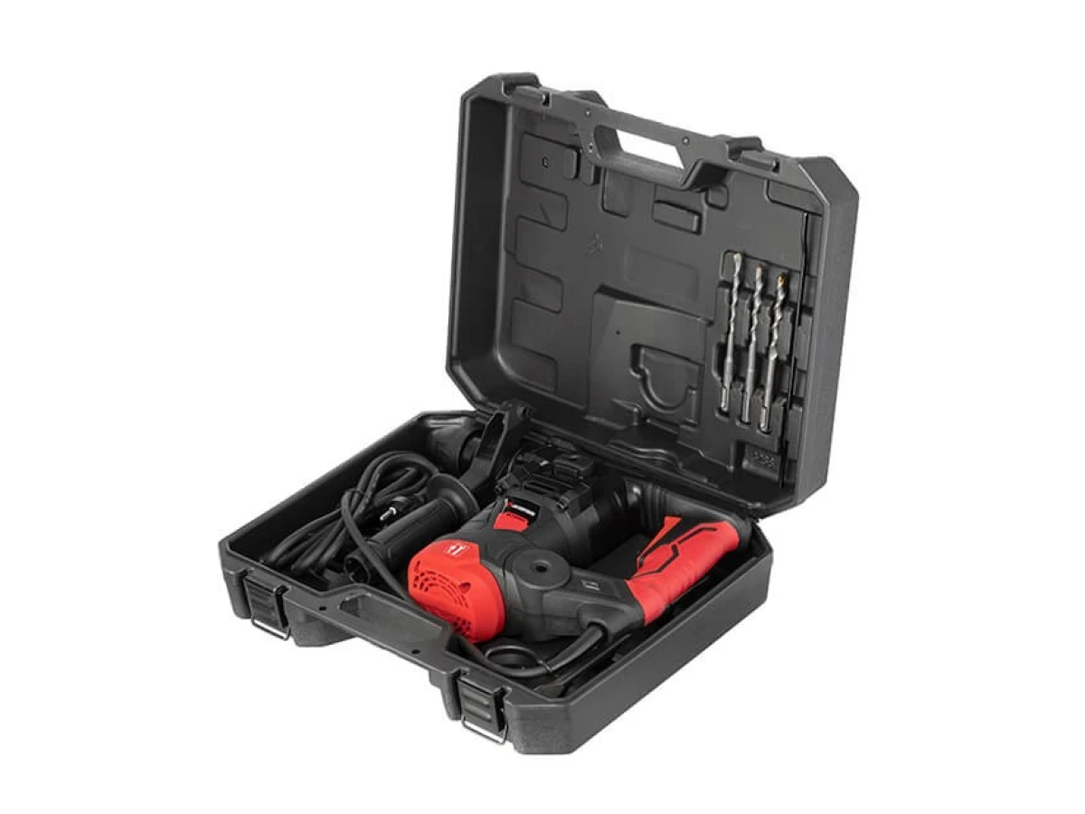 Перфоратор 1500 Вт, 3 режима, 0-850 об/мин, 0-4500 уд/мин, 6 Дж, регулировка оборотов INTERTOOL WT-0163 