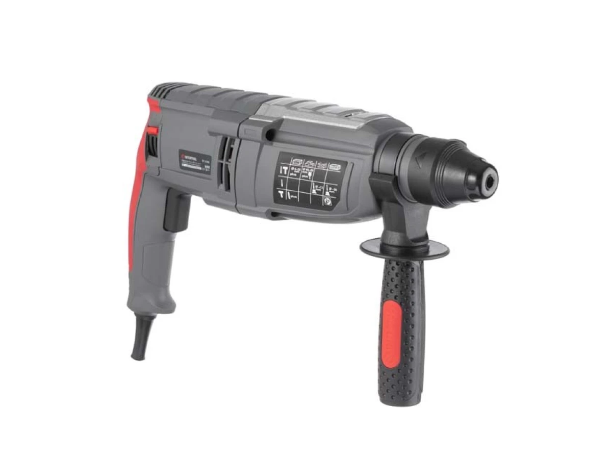 Перфоратор 1000 Вт, 3.5 Дж, 0-1300 об/хв., 0-5100 уд/хв., 3 режими, SDS plus INTERTOOL DT-0185 