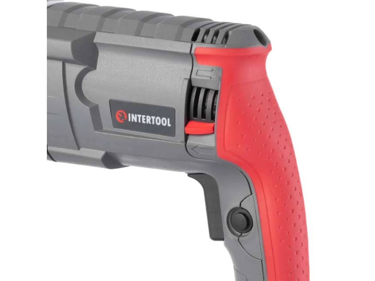Перфоратор 1000 Вт, 3.5 Дж, 0-1300 об/хв., 0-5100 уд/хв., 3 режими, SDS plus INTERTOOL DT-0185 