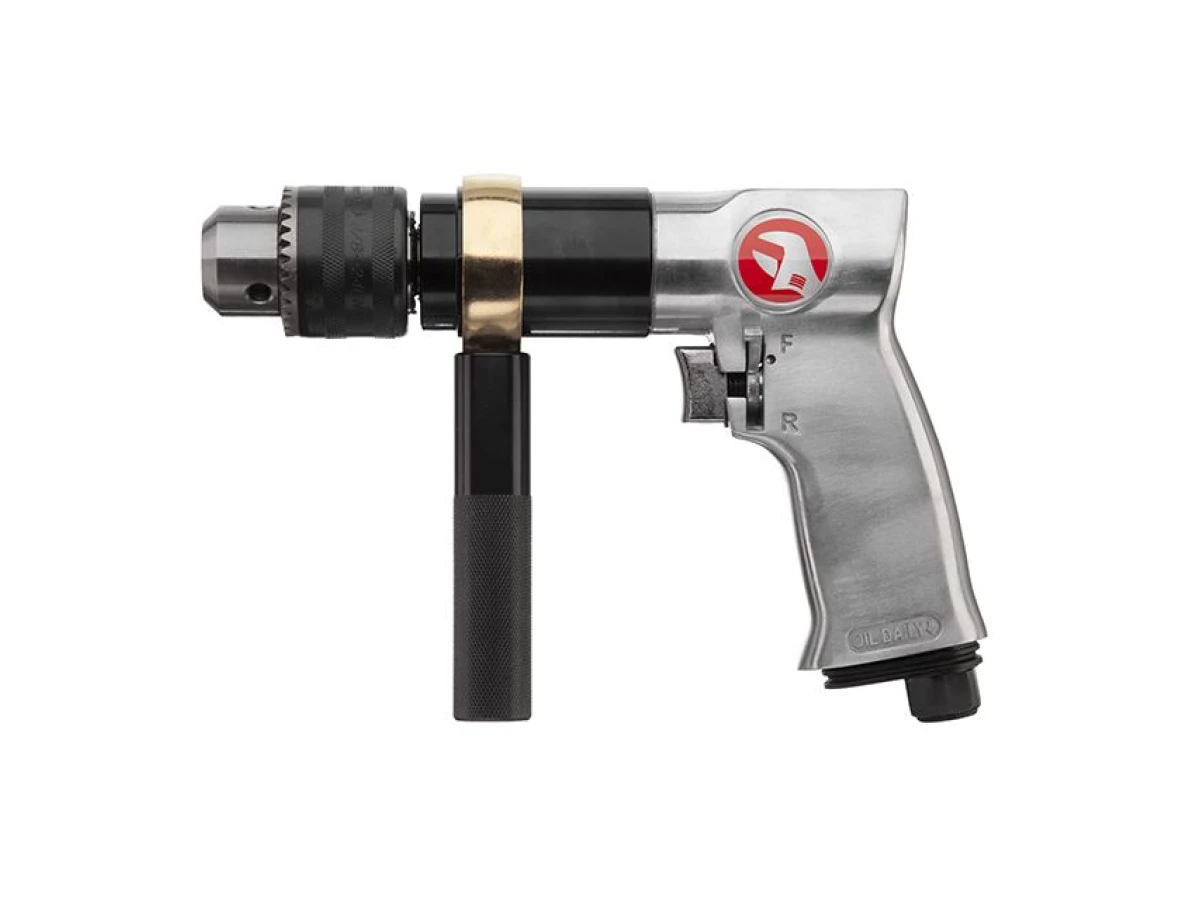 Дриль пневматичний з реверсом, патрон 1,5-13 мм, 1/2" INTERTOOL PT-0901 