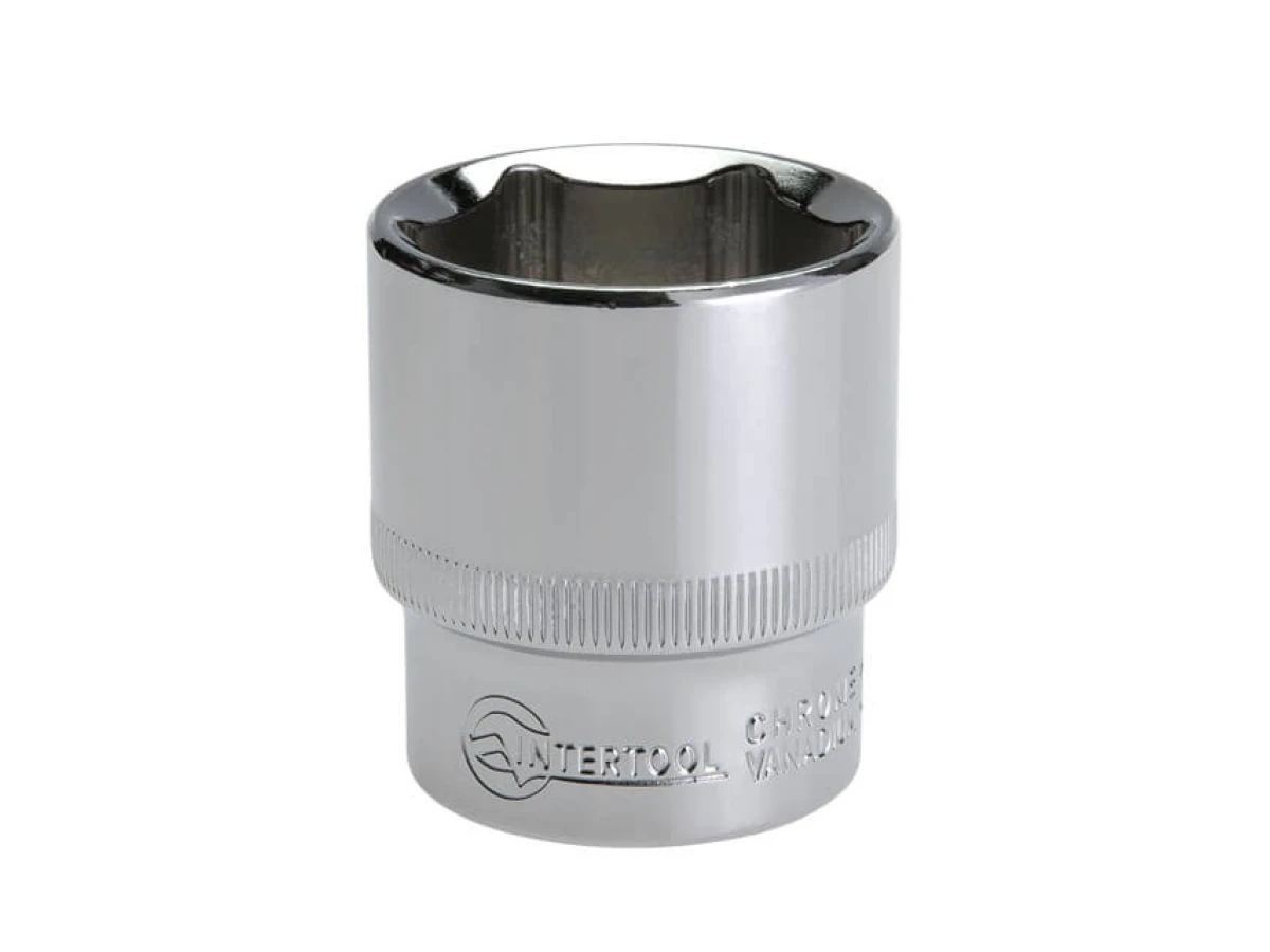 Головка шестигранна 1/2", 30*44 мм CrV INTERTOOL ET-0030 