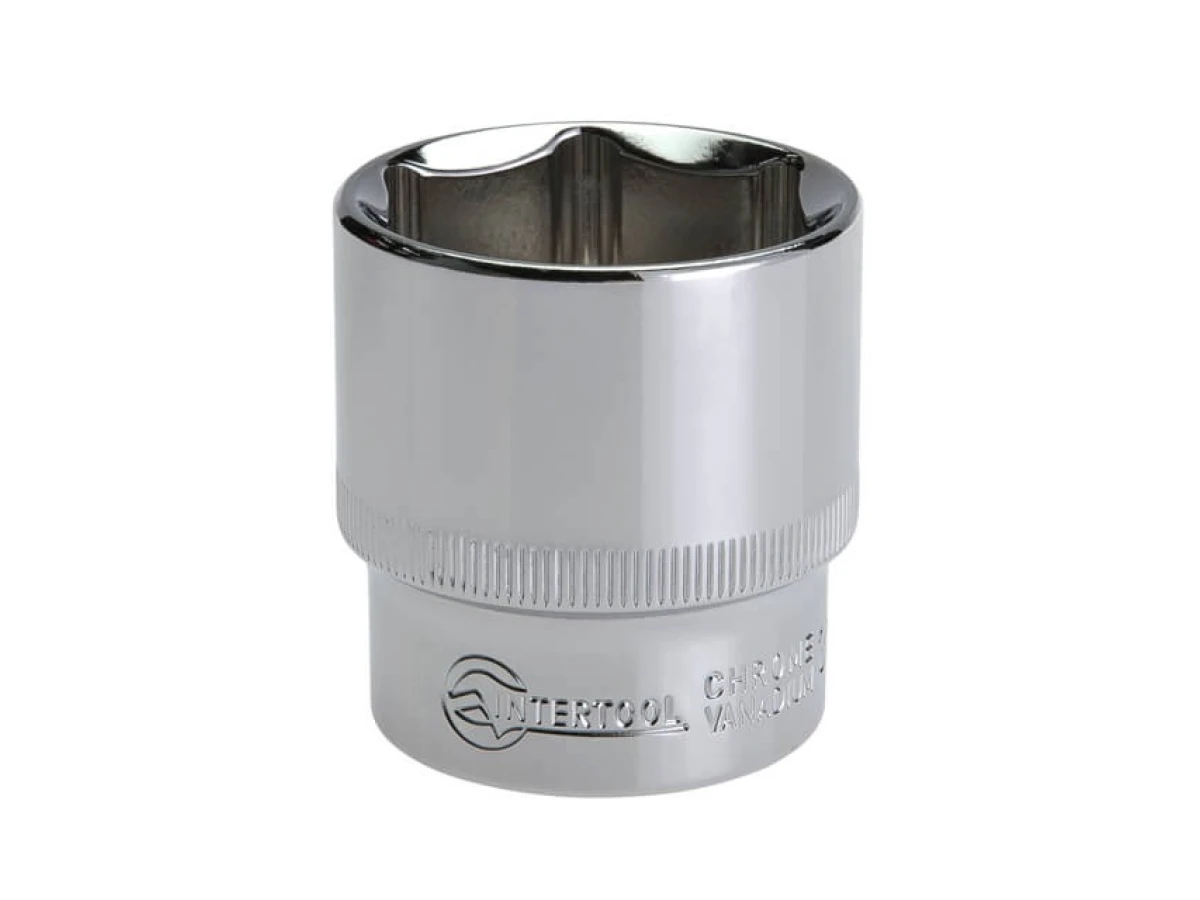 Головка шестигранна 1/2" 32*44 мм CrV INTERTOOL ET-0032 