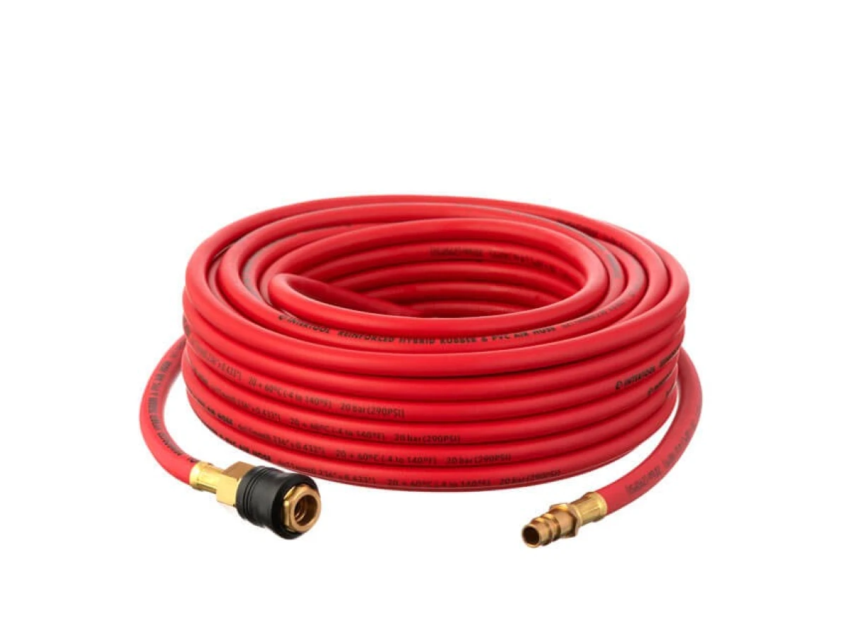 Шланг гібридний, професійний, 20 атм, 6 * 11мм, 20м з латунними швидкороз'ємними з'єднаннями, STORM INTERTOOL PT-1762 