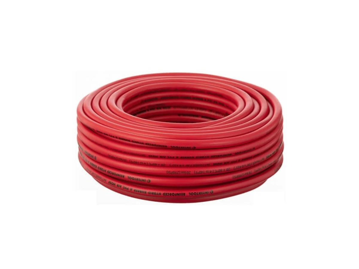 Шланг гібридний, професійний, 20 атм, 6 * 11мм, 30м з латунними швидкороз'ємними з'єднаннями, STORM INTERTOOL PT-1763 