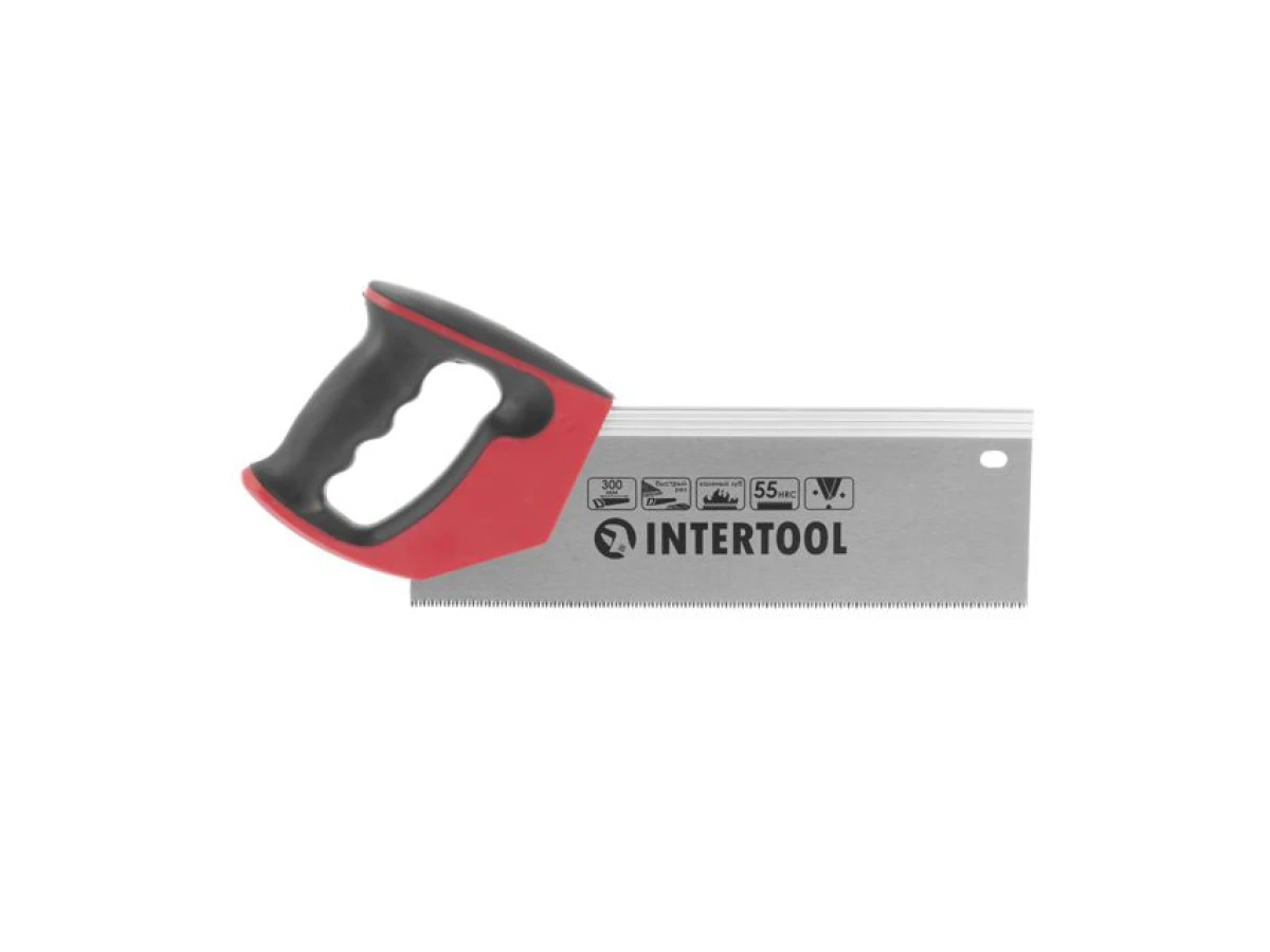 Ножівка пасовочна по деревині 300 мм, 12 зуб/дюйм INTERTOOL HT-3113 
