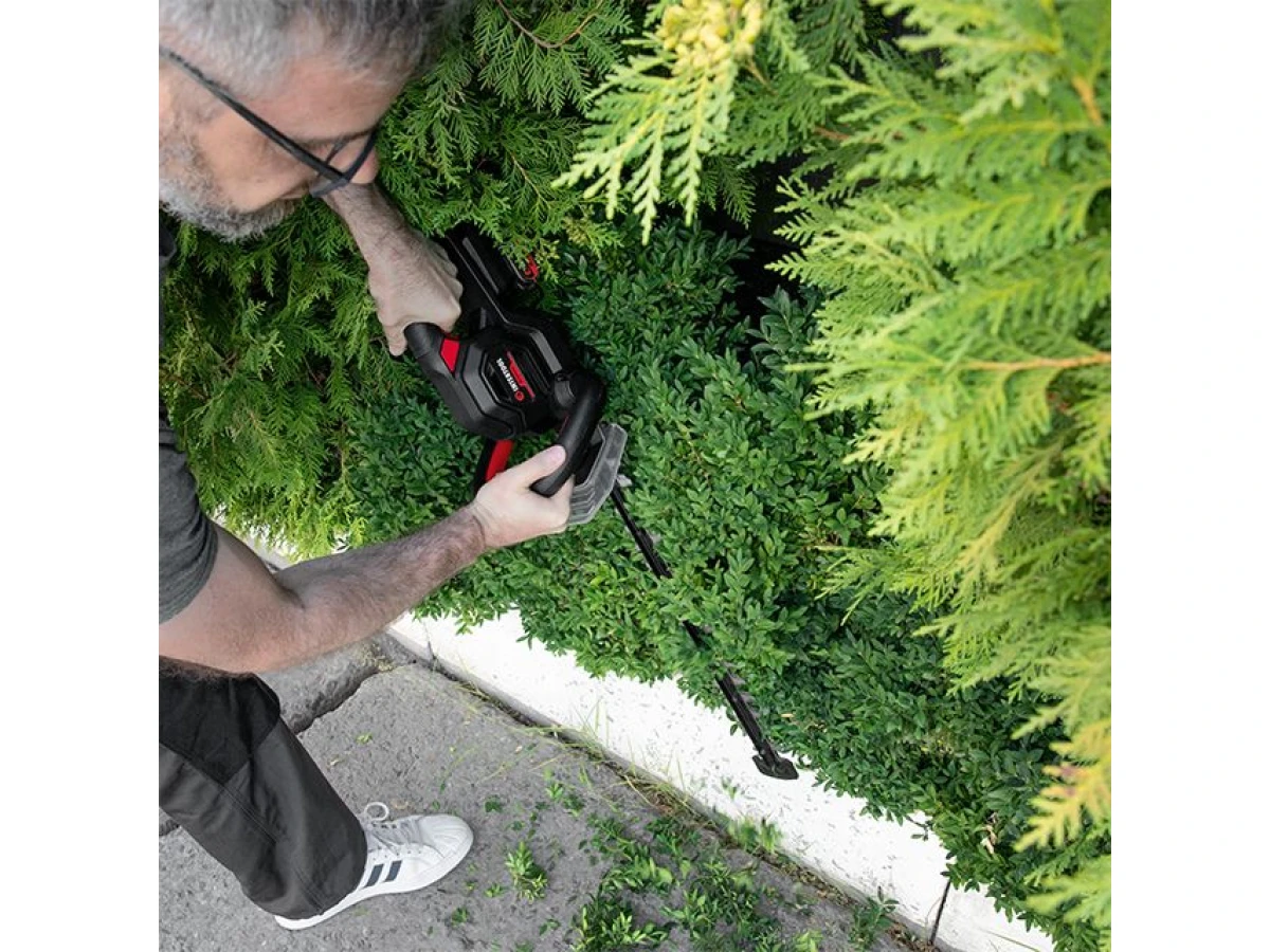 Кусторез аккумуляторный 20 В, 2000 об/мин, длина шины 500 мм, диаметр среза 18 мм, лезвия 65 mn, без ЗУ и АКБ, STORM INTERTOOL WT-9115 