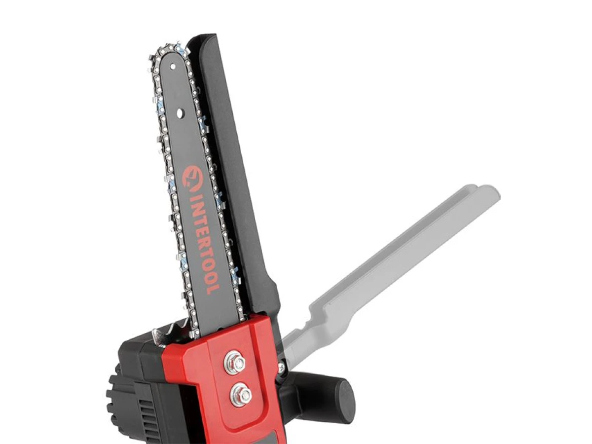 Мини-пила цепная аккумуляторная с бесщеточным двигателем 20 В, шина 20 см, 7.5 м/с, без ЗУ и АКБ, STORM INTERTOOL WT-9210 