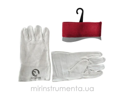 Перчатка замшевая (крага) 10.5 INTERTOOL SP-0015