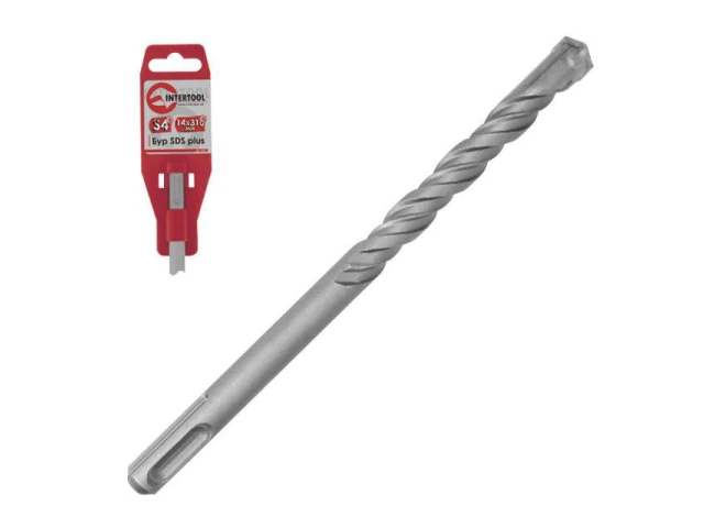 Бур SDS PLUS S4 QUADRO 12x210мм INTERTOOL SDQ-1221 