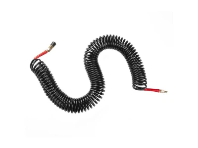 Шланг BLACK M-Flex 6.5*10 мм, 20 м спіральний поліуретановий з поворотним шарніром, латунними швидкороз'ємними з'єднаннями STORM INTERTOOL PT-1795