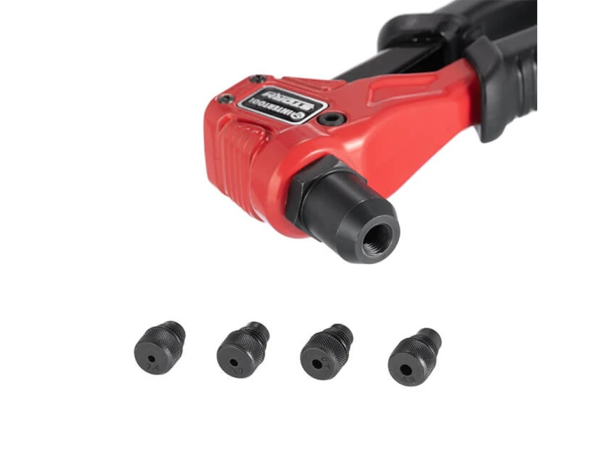 Пистолет заклепочный ручной 200 мм, диаметр применяемой заклепки 2.4; 3.2; 4; 4.8 мм, Storm INTERTOOL RT-0015 