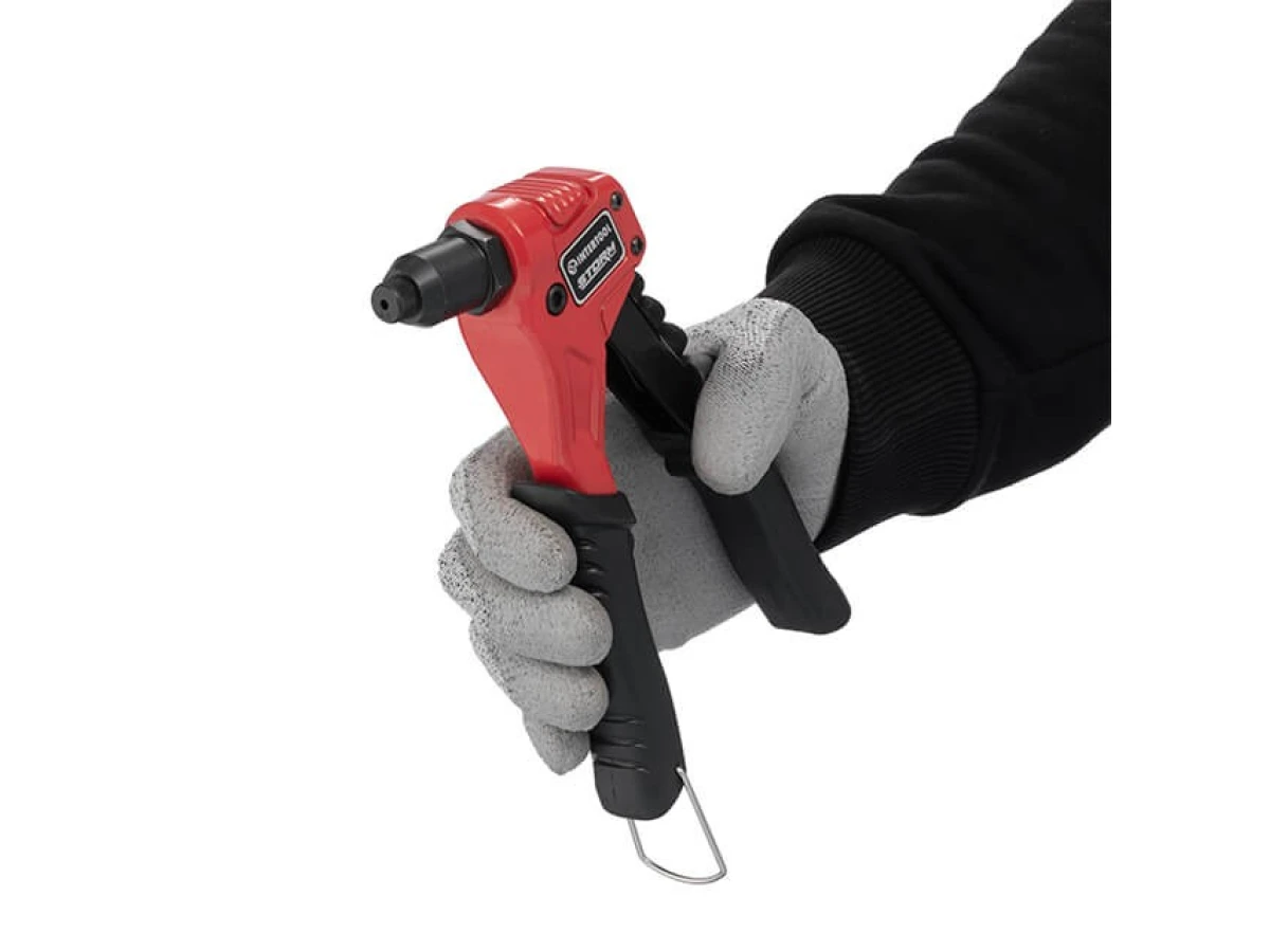 Пистолет заклепочный ручной 200 мм, диаметр применяемой заклепки 2.4; 3.2; 4; 4.8 мм, Storm INTERTOOL RT-0015 