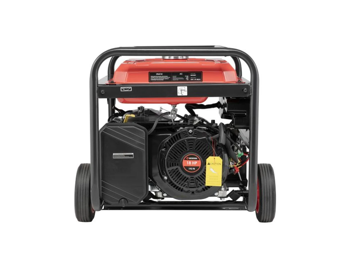 Генератор бензиновый 8/8.5 кВт, 220/380 В, 25 л, электро+ручной старт, медная обмотка, STORM INTERTOOL DT-1186 