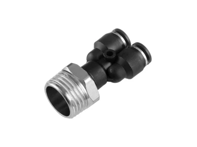 З'єднання цангове Y-подібне для поліуретанових та ін. шлангів 6*6 мм, 1/2