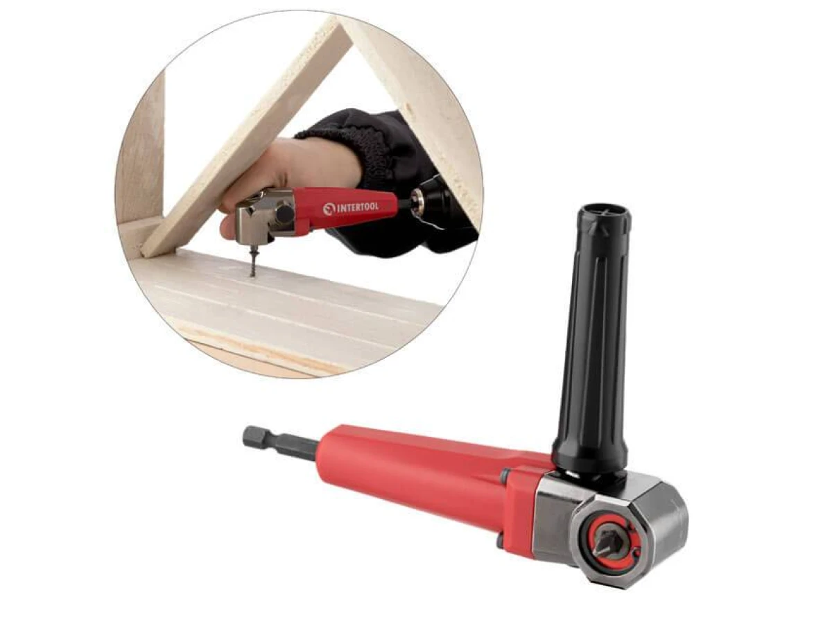 Насадка угловая для дрели и шуруповерта, макс. 150 Нм INTERTOOL VT-0115 