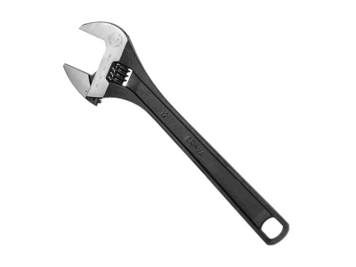 Ключ разводной, 300 мм, Cr-V, черный, фосфатированный INTERTOOL XT-0062