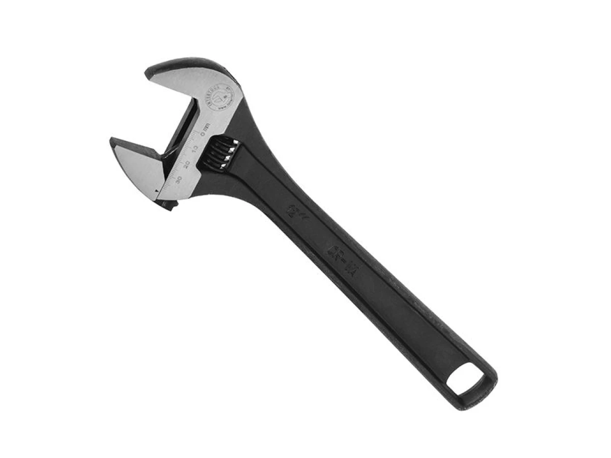 Ключ разводной, 300 мм, Cr-V, черный, фосфатированный INTERTOOL XT-0062 