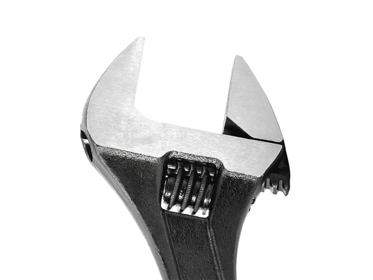 Ключ разводной, 250 мм, Cr-V, черный, фосфатированный INTERTOOL XT-0060 