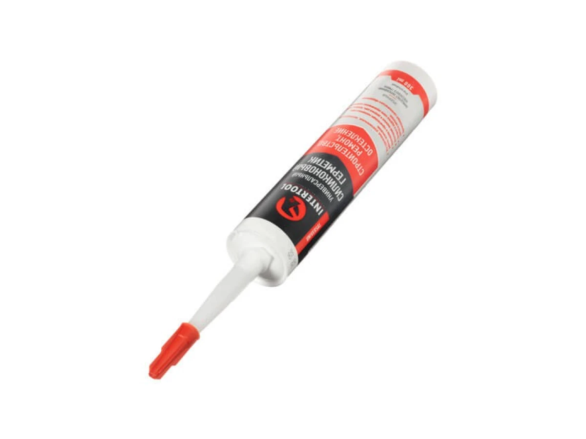 Герметик силиконовый универсальный, прозрачный, 300 мл / 320 г INTERTOOL FS-3050 