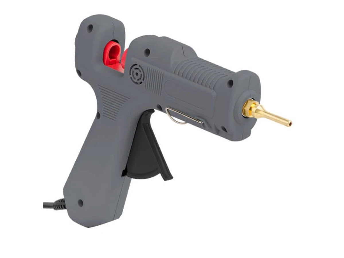 Пістолет клейовий 90 Вт, 230 В, 215-230 °C під стрижні 10.8-11.5 мм, 13-30 г/хв. INTERTOOL RT-1105 