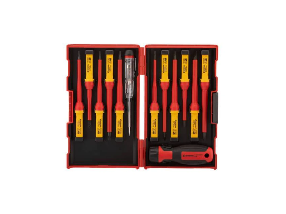 Набір ізольованих викруток з викруткою індикатором 14 од INTERTOOL VT-3614 