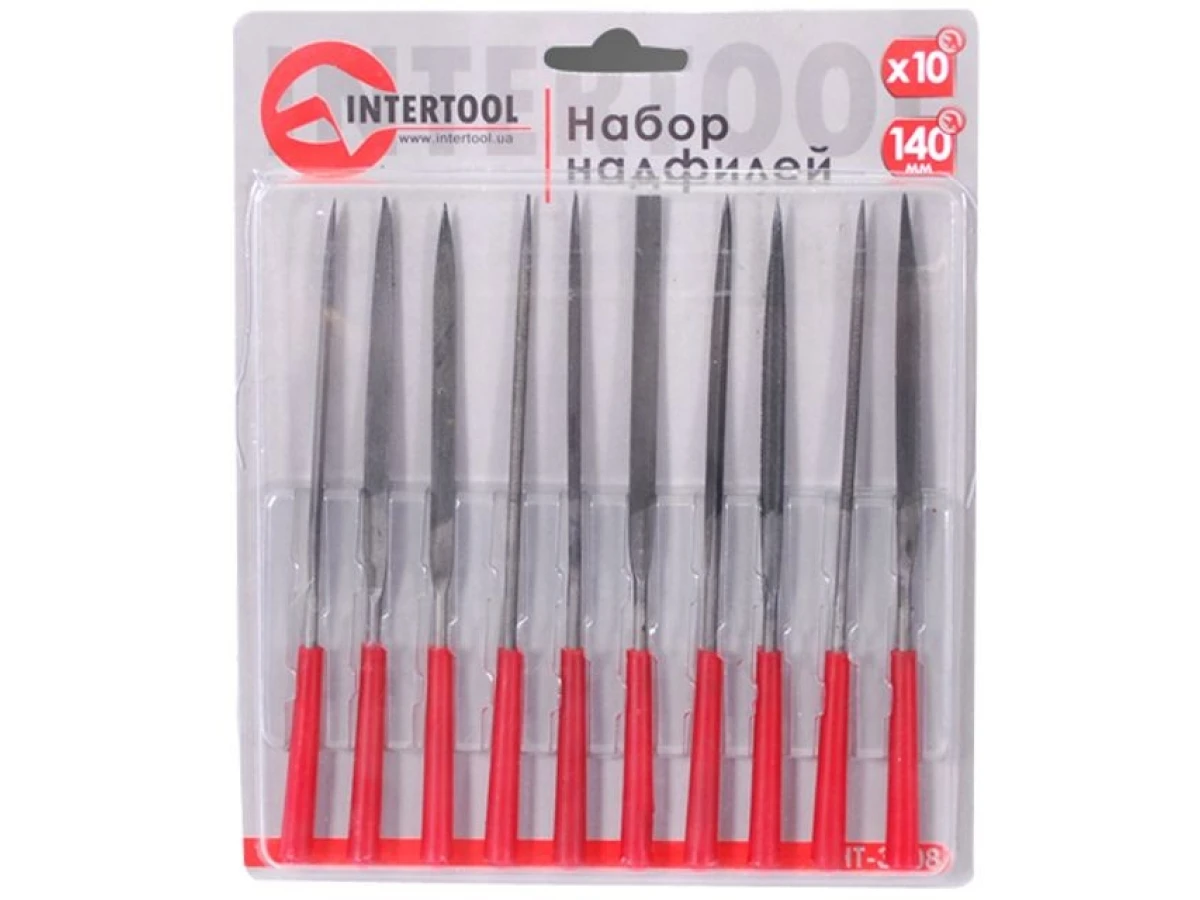 Набор надфилей 10 шт, 140 мм INTERTOOL HT-3708 