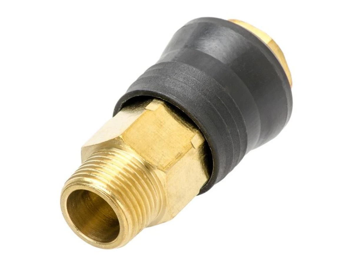 Швидкороз'ємне з'єднання із зовнішньою різьбою 3/8 ", латунь INTERTOOL PT-1819 