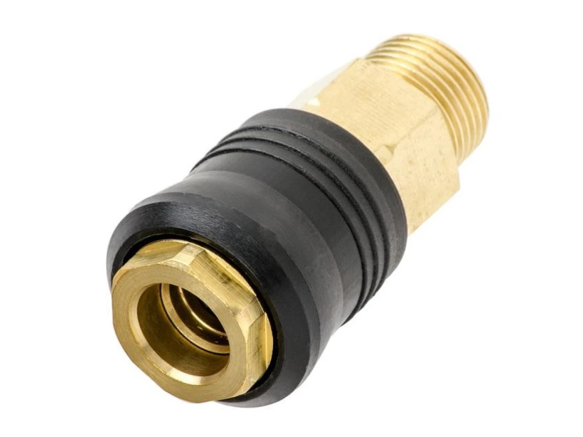 Швидкороз'ємне з'єднання із зовнішньою різьбою 3/8 ", латунь INTERTOOL PT-1819 