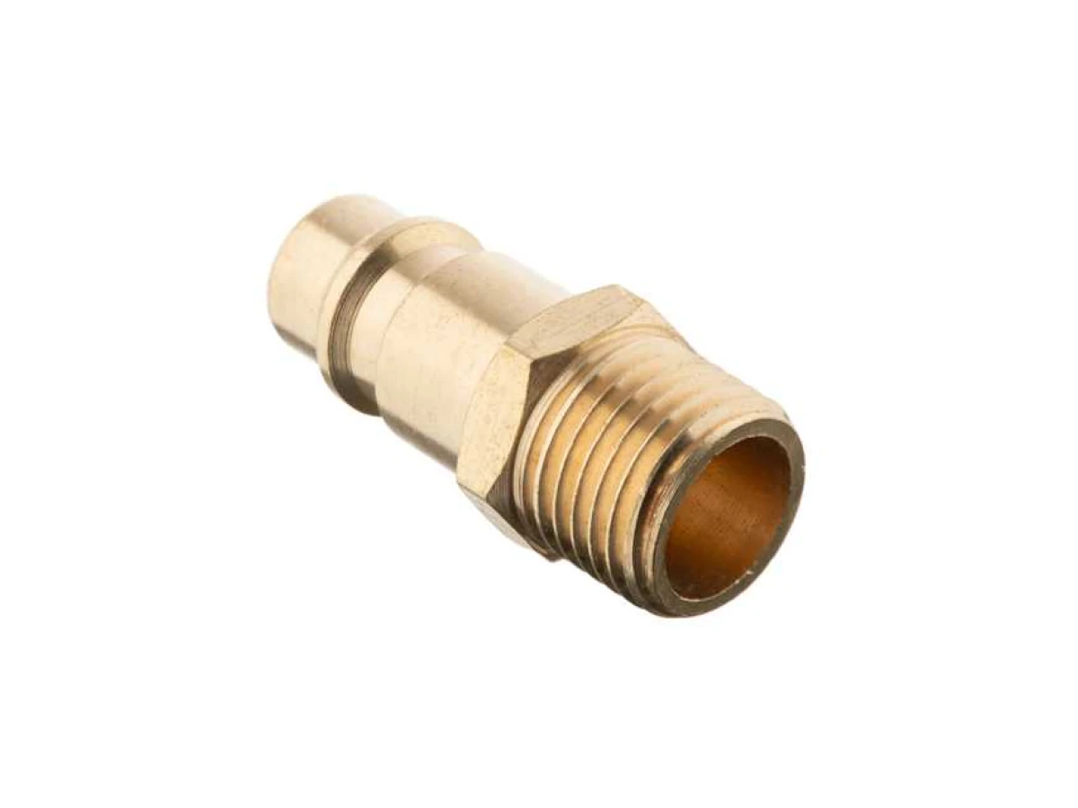 Перехідник із зовнішньою різьбою 1/4 на штирьову частину швидкороз'ємного з'єднання. INTERTOOL PT-1820 