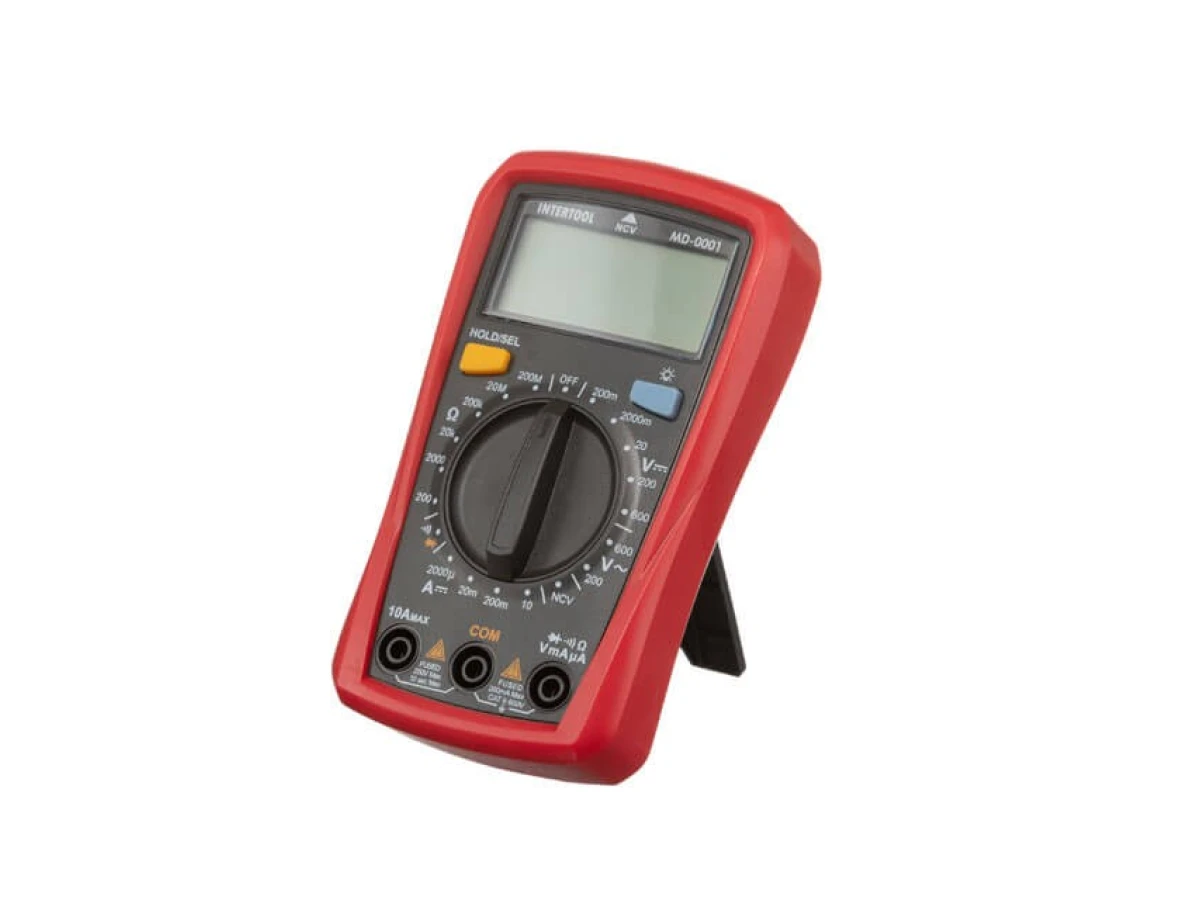 Мультиметр цифровой CAT II - 300 В / CAT I - 600 В INTERTOOL MD-0001 