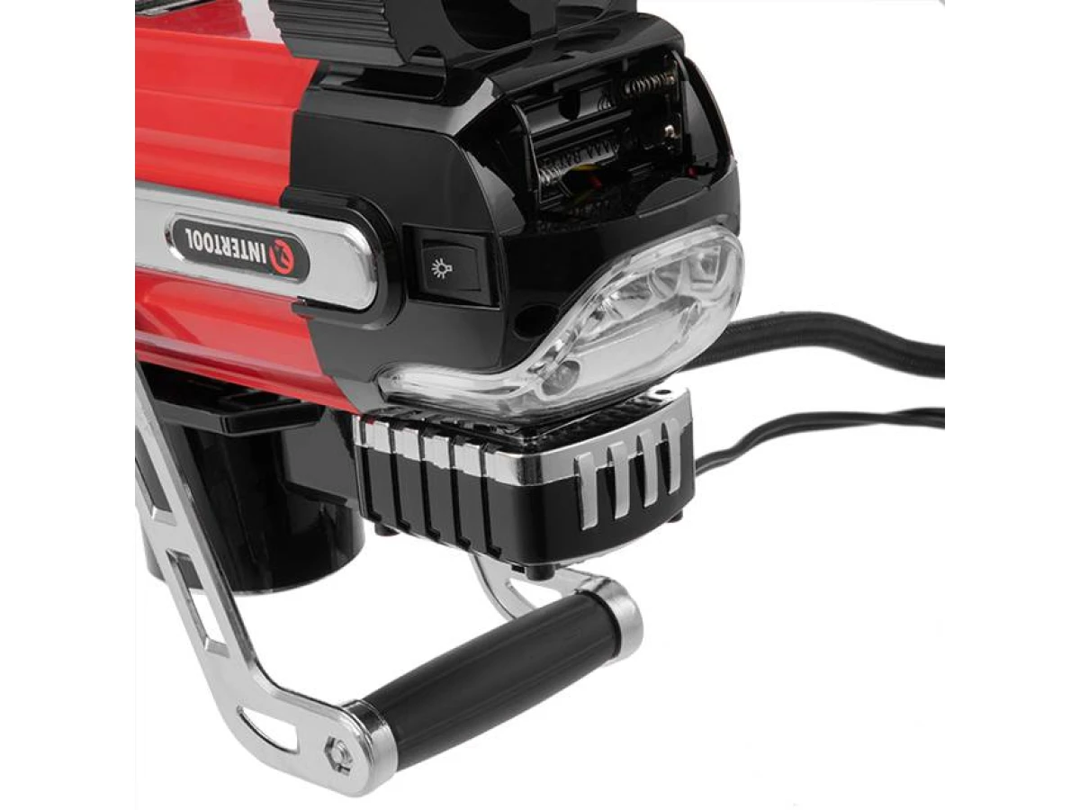 Компресор автомобільний 12 В. Два циліндра 30 мм INTERTOOL AC-0003 