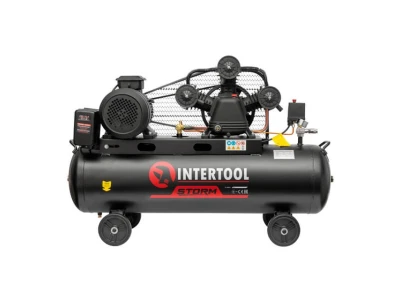 Компресор 100 л, 4 кВт, 380 В, 10 aтм, 600 л/хв., 3 циліндри STORM INTERTOOL PT-0036