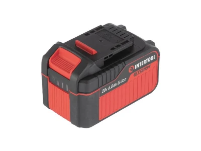 Акумулятор 20 В, літій-іон, 6.0 Ач, індикатор рівня заряду INTERTOOL WT-0342