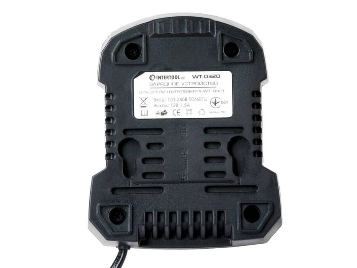Пристрій зарядний для дриля-шурупокрута Li-Ion 12 В WT-0321 INTERTOOL WT-0320 