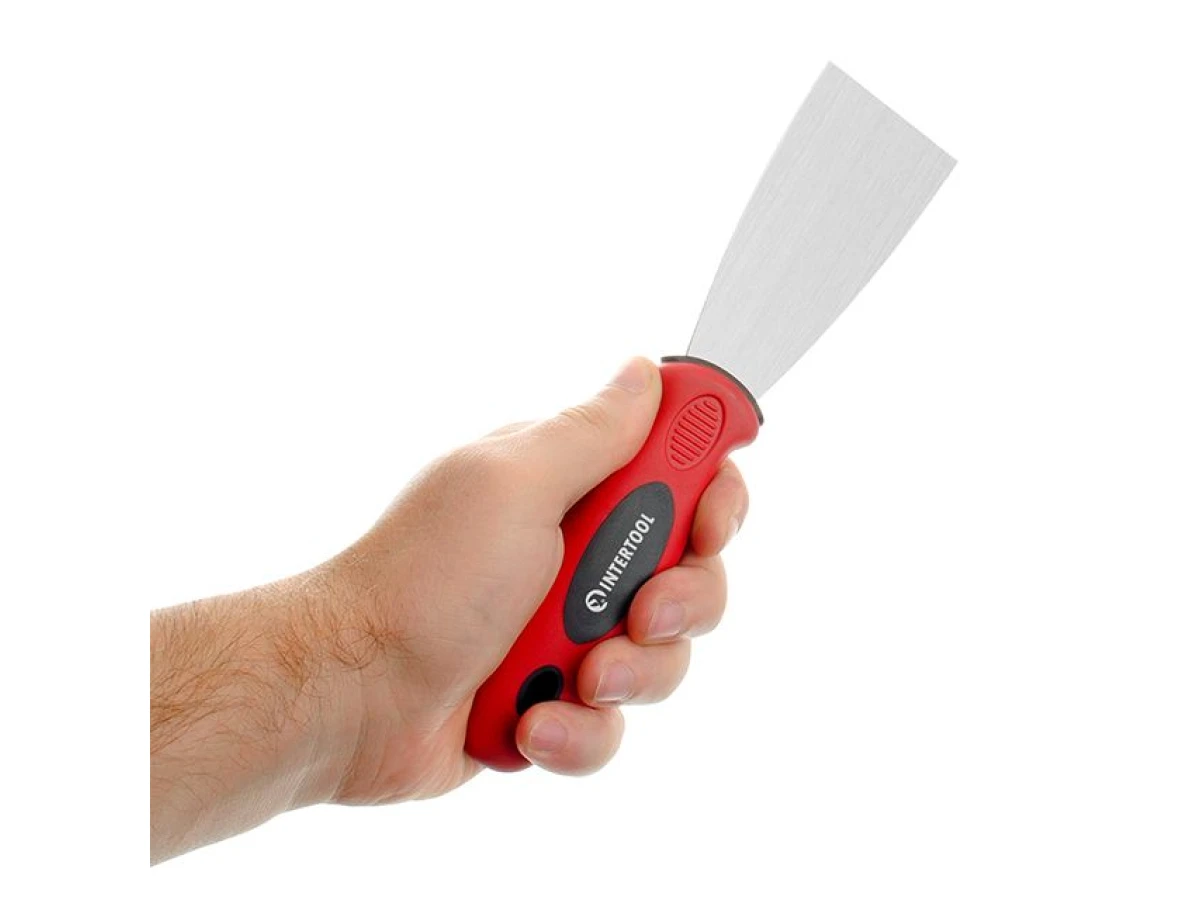 Шпатель из нержавеющей стали, 50 мм, профессиональный INTERTOOL KT-2605 