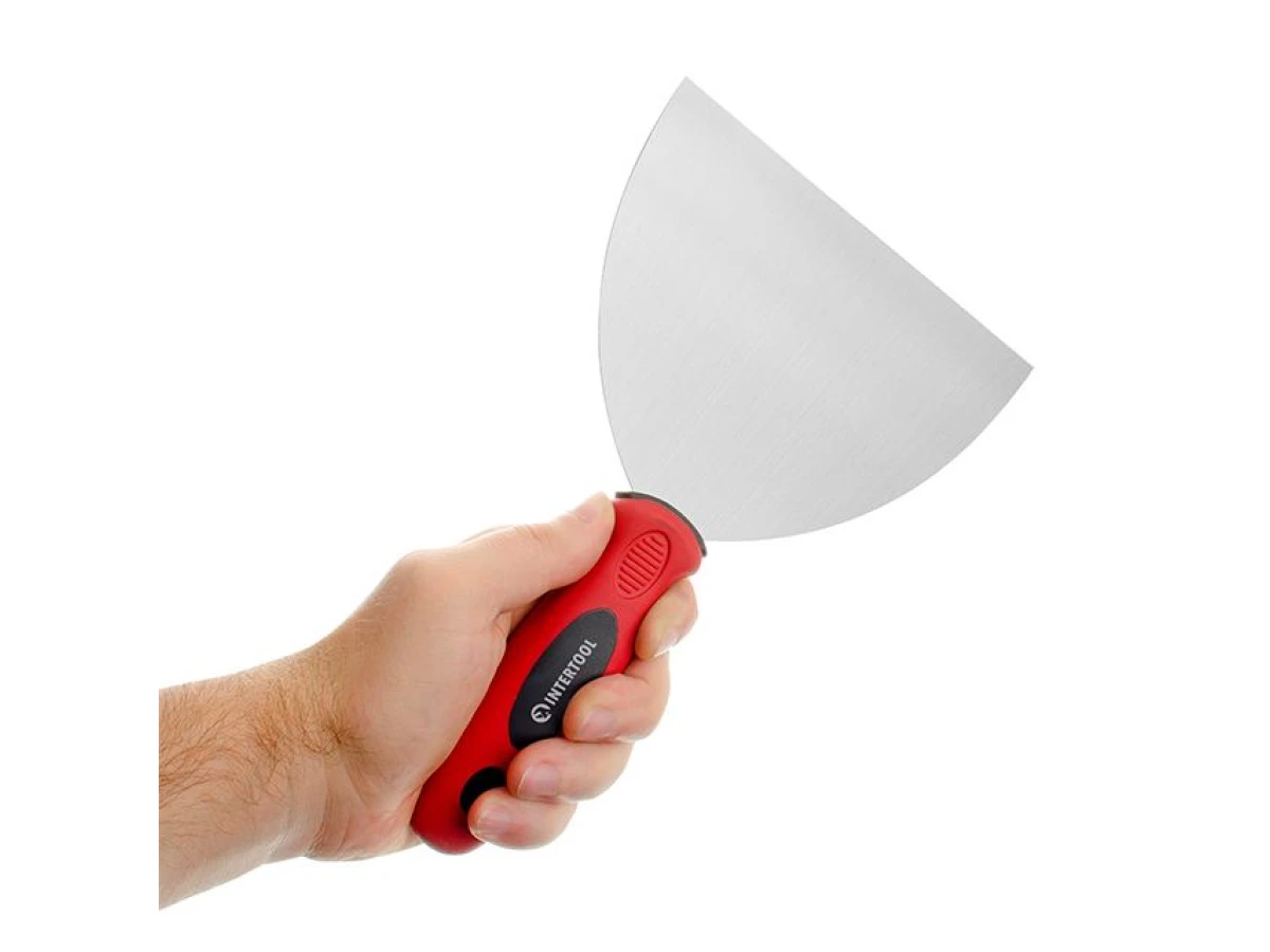 Шпатель из нержавеющей стали, 150 мм, профессиональный INTERTOOL KT-2615 