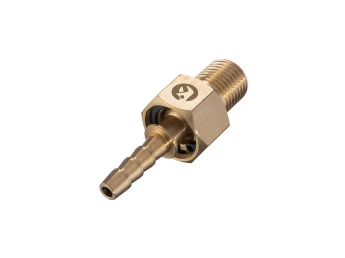 Шарнір поворотний зовнішня різьба 1/4" на шланг 6 мм, латунь STORM INTERTOOL PT-2204 