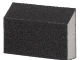 Губка для шліфування трапеція 110 * 75 * 54 * 25 мм, оксид алюмінію К80 INTERTOOL HT-0808 
