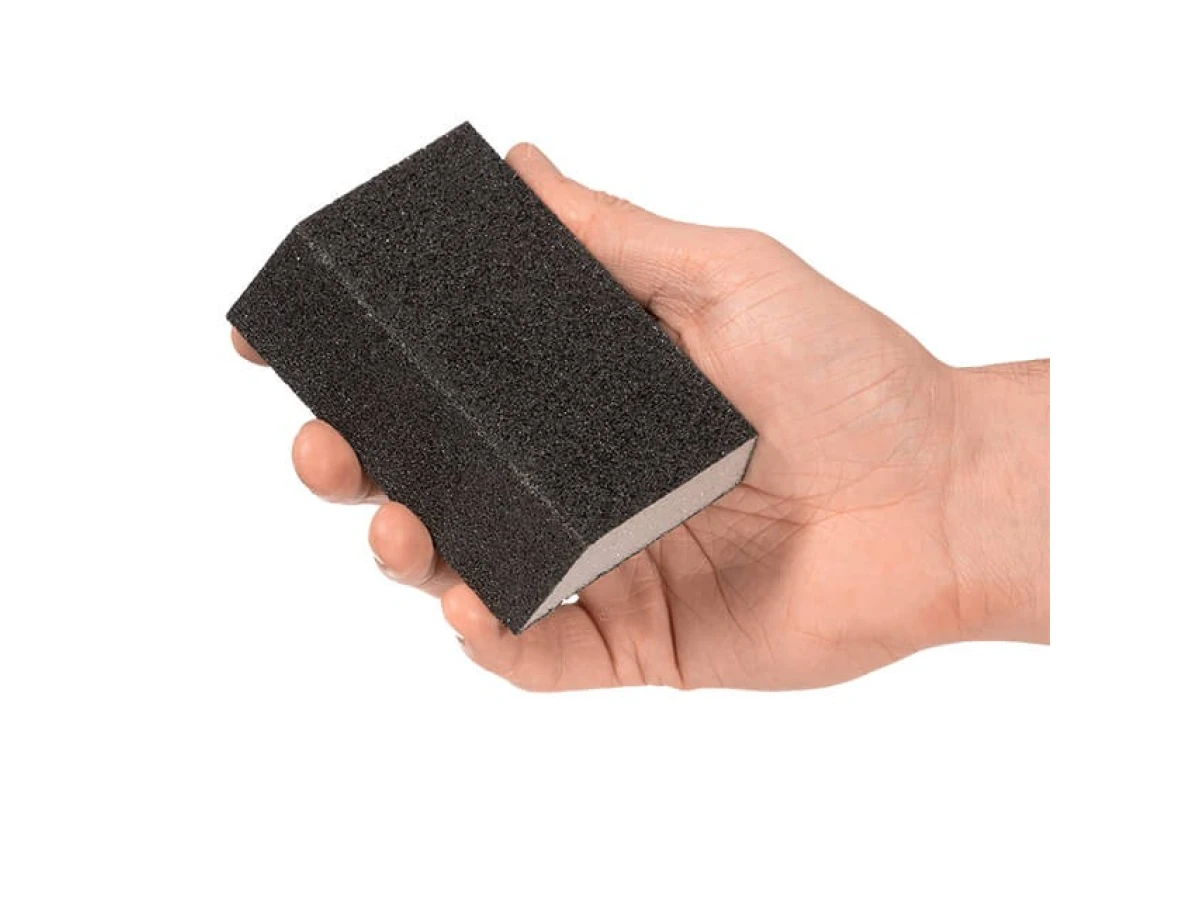 Губка для шліфування трапеція 110 * 75 * 54 * 25 мм, оксид алюмінію К120 INTERTOOL HT-0812 