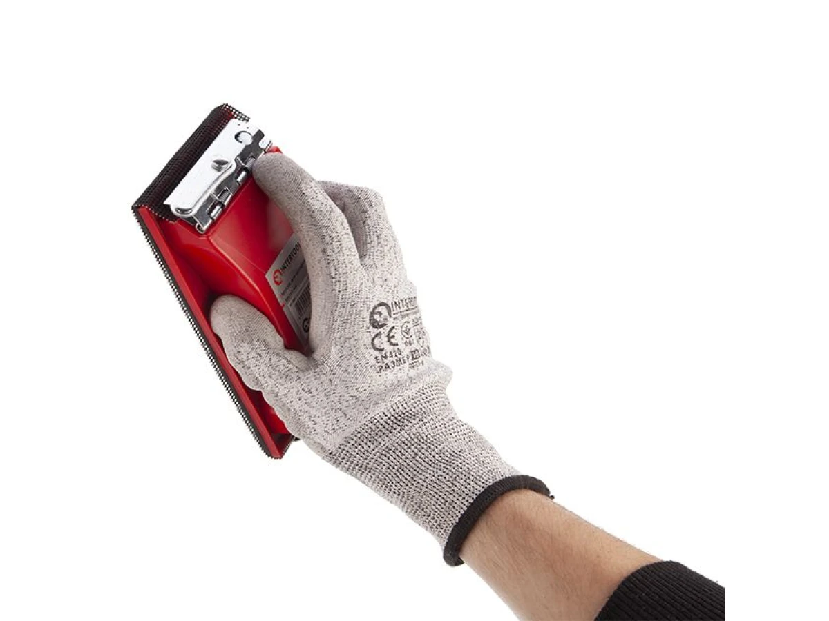 Брусок для шліфування 85x165 мм, металевий затискач для швидкої та надійної фіксації INTERTOOL HT-0001 