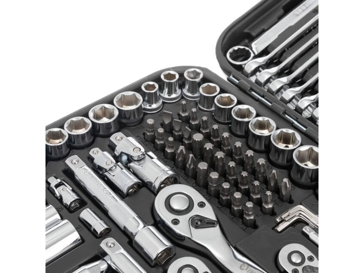 Набір інструментів 1/2" & 3/8" & 1/4 ", 219 од., Cr-V STORM INTERTOOL ET-8219 