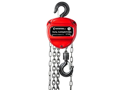 Таль цепная 1т, цепь 3м INTERTOOL GT1406
