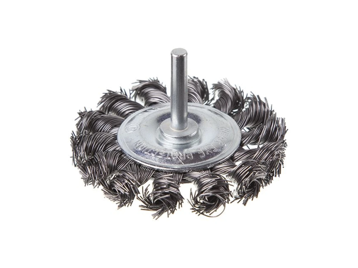 Щітка кільцева 75 мм для дриля, 1/4" (пучки крученого дроту) INTERTOOL BT-8075 