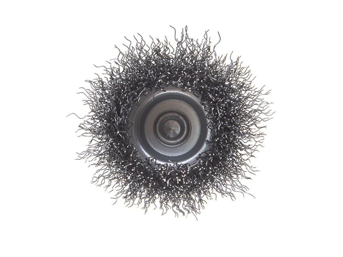 Щітка чашкова 50 мм для дриля, 1/4" (кручений дріт) INTERTOOL BT-9050 