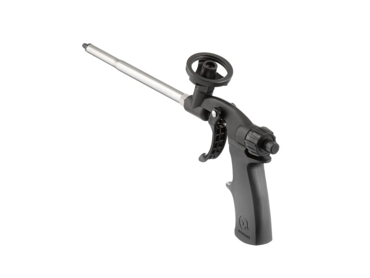 Пістолет для піни ручний, механічний, з тефлоновим покриттям трубки та тримача балону, зі змінними насадками INTERTOOL PT-0605 