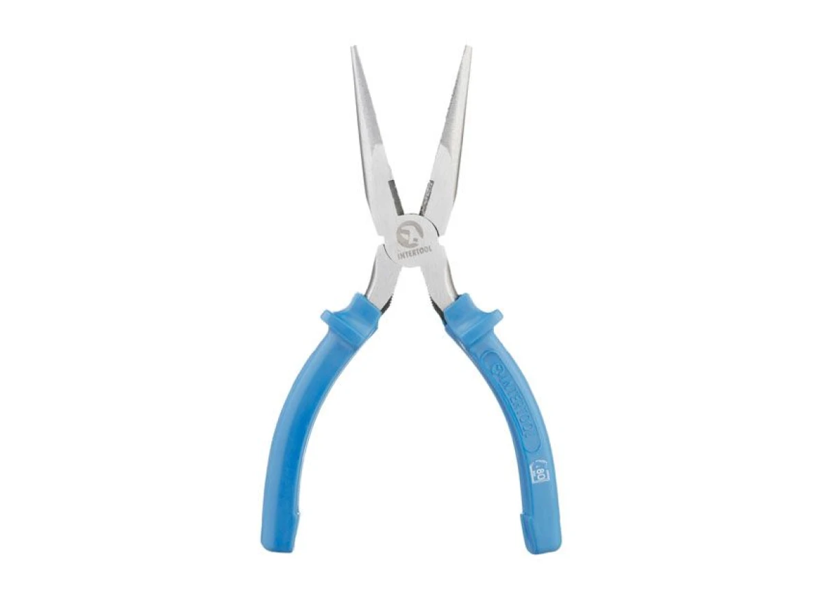 Довгогубці прямі, 180 мм INTERTOOL HT-0122 