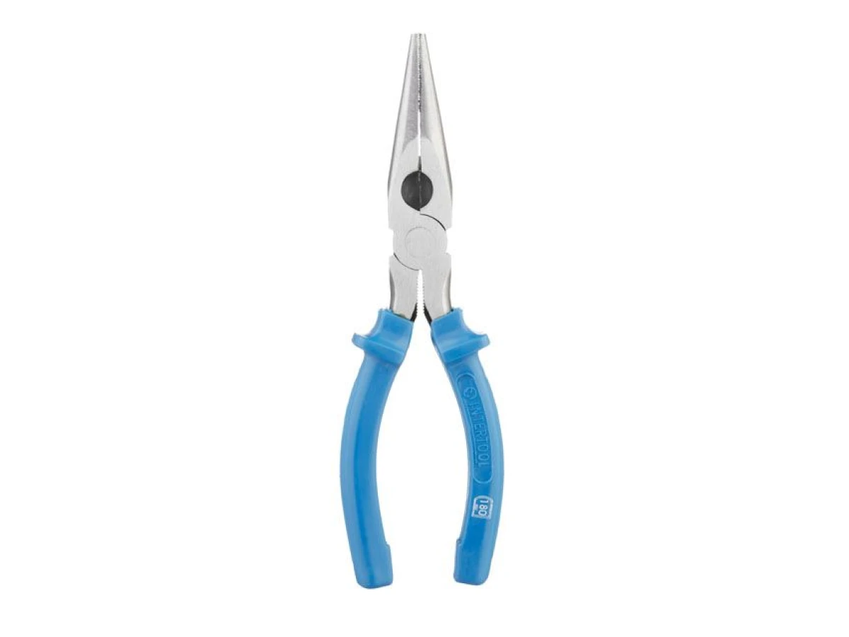 Довгогубці прямі, 180 мм INTERTOOL HT-0122 