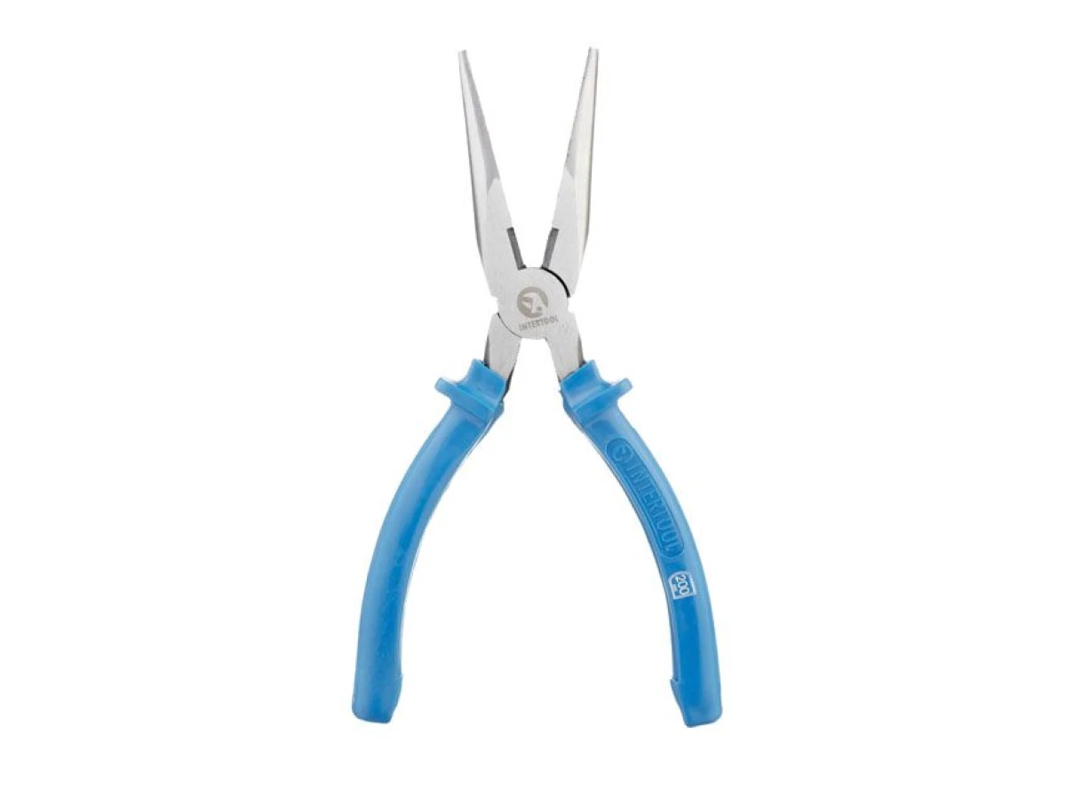 Довгогубці прямі 200 мм INTERTOOL HT-0123 
