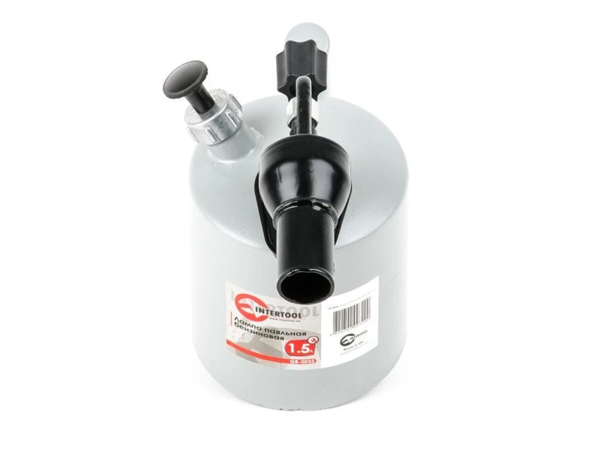 Лампа паяльная бензиновая 1.5 л INTERTOOL GB-0032 